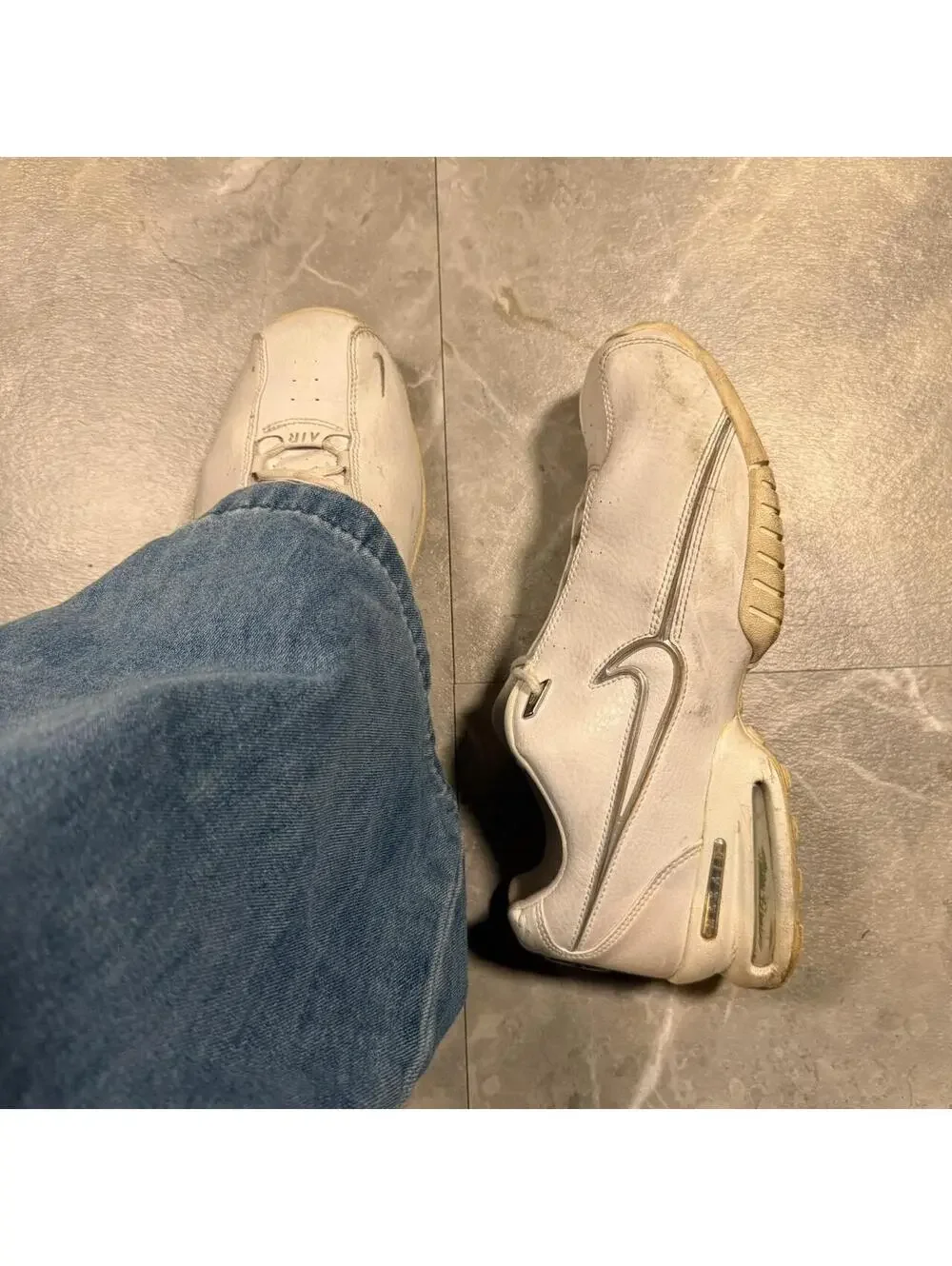 Rare vintage white Nike Air Max white trainers sneakers